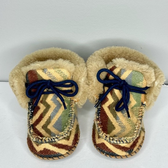 Ugg Pendleton Shearling Wool Infant Baby Boots Size 4/5 - Picture 2 of 4